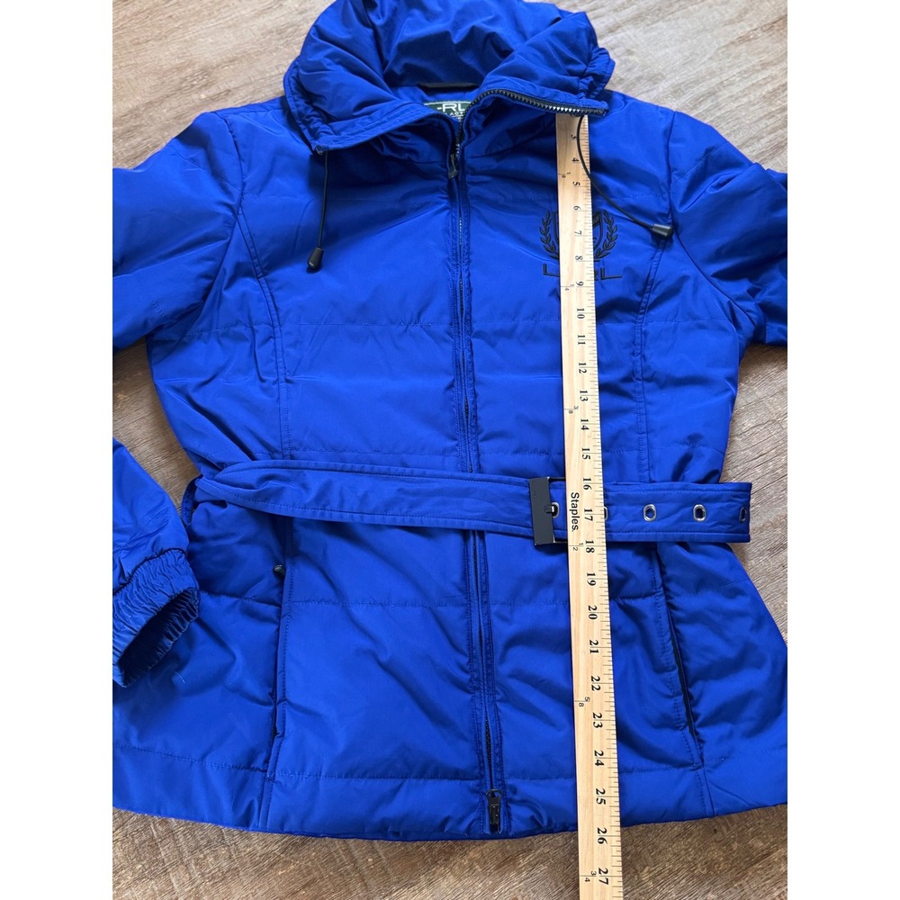Vintage Lauren Active Ralph Lauren Belted Puffer Jacket Royal Blue L Gorpcore - Picture 10 of 15